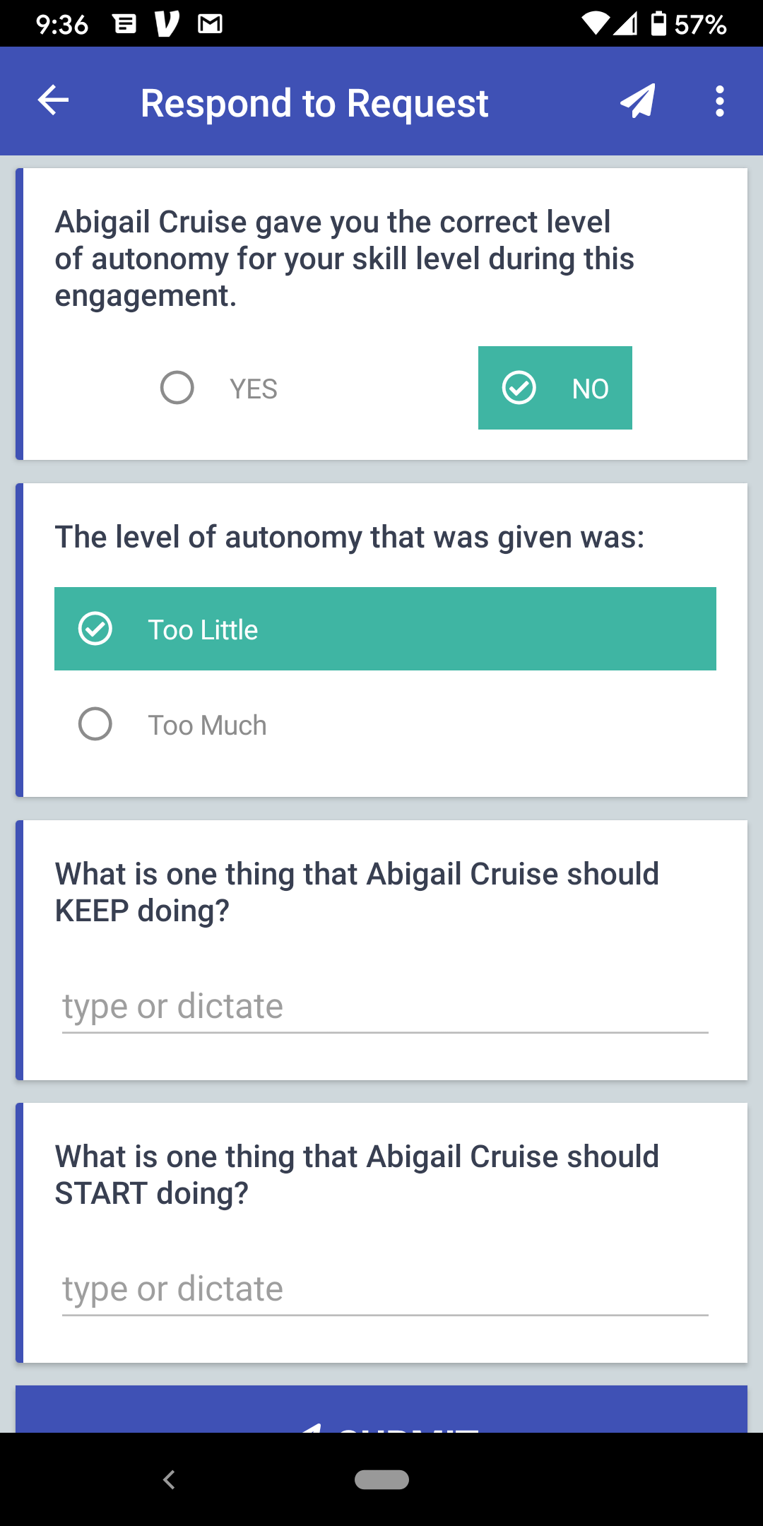Teaching Autonomy Input