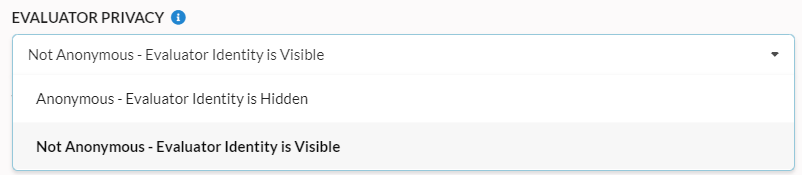 anonymity dropdown